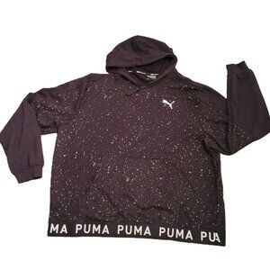 PUMA Men’s XXL Black Training Hoodie Pullover Long Sleeve Athletic Sweatshirt